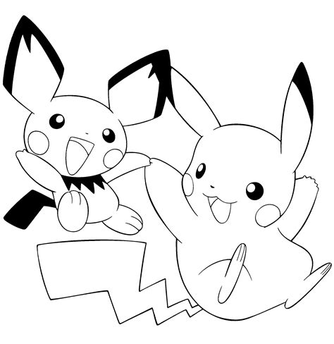 Pikachu coloring pages